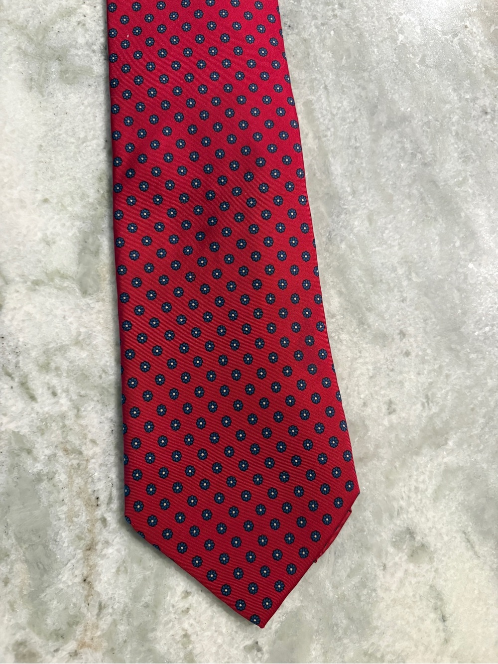 J. Press Preppy Tie 3.75x60” Red Dots